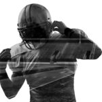 American Football silhouette 9