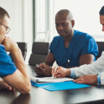 Young medical personal people